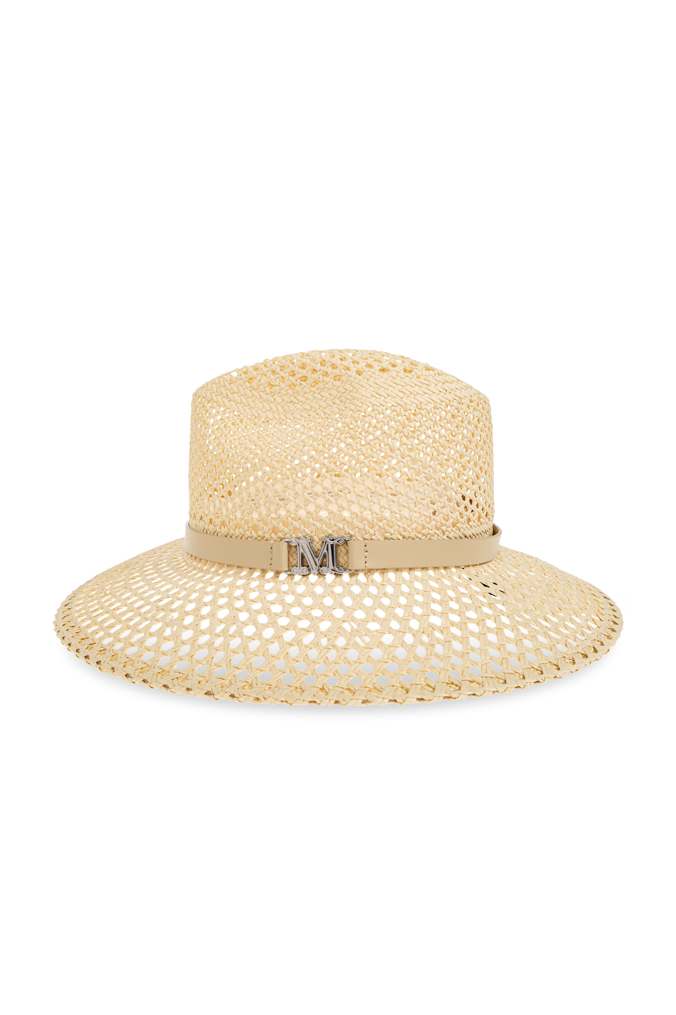 ハット Max Mara SS25 'Marocco' hat (2514571022600 001) Max Mara Marocco Paper Yarn Hat - Beige